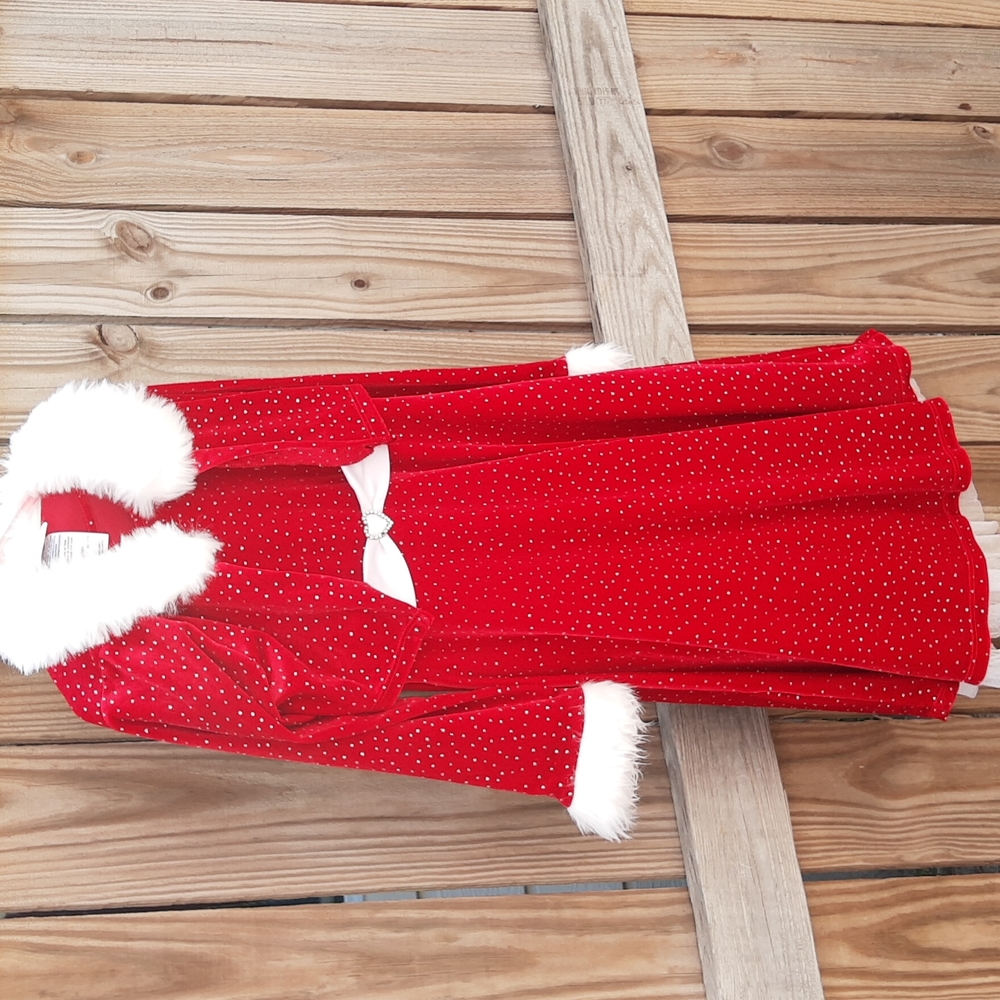 Bonnie Jean Girl's Santa dress, size  6X